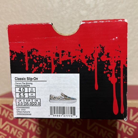 Vans Classic slip on House of Terror The Shinning collection women’s size 5.5 - Picture 11 of 11